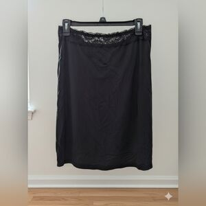 Avidlove Half Slip Underskirt Slip Skirt Floral Lace Waistband XL (NWOT)